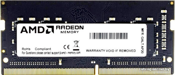 Оперативная память 16GB DDR4 3200MHz AMD SO-DIMM (R9416G3206S2S-UO) OEM