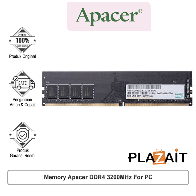 Оперативная память 16GB DDR4 3200MHz Apacer (AU16GGB32CSYBGH)