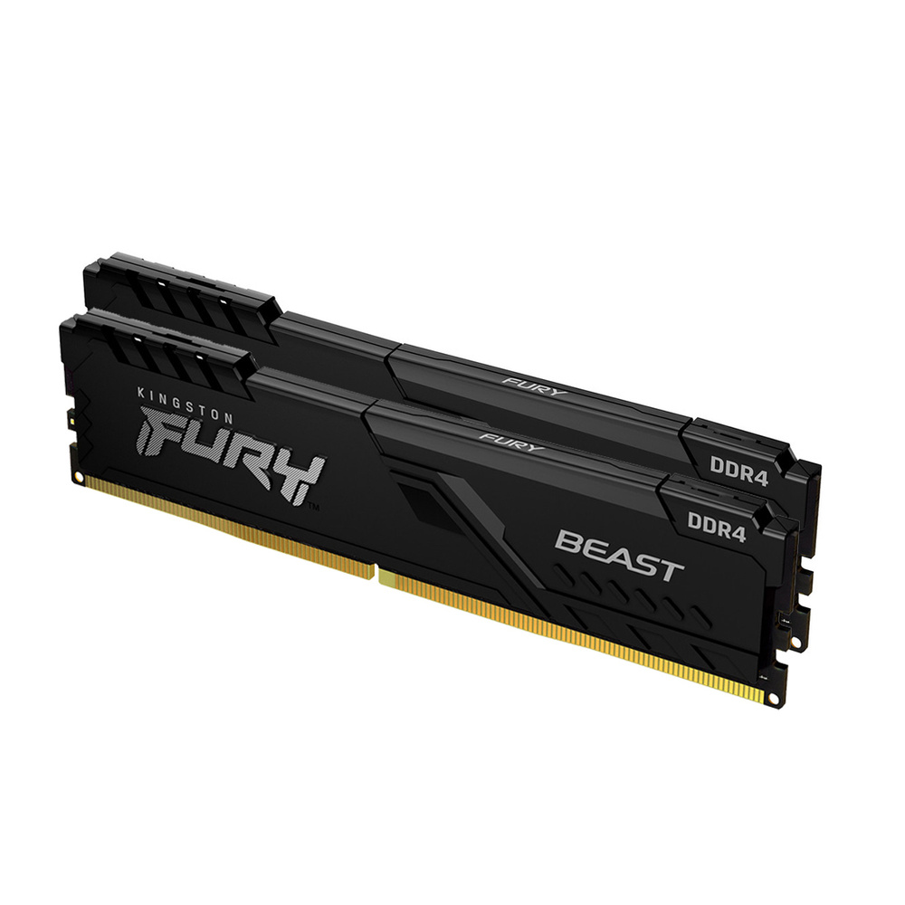 Оперативная память 16GB DDR4 3200MHz Kingston Fury Beast Black (KF432C16BBK2/16) (2x8GB KIT)