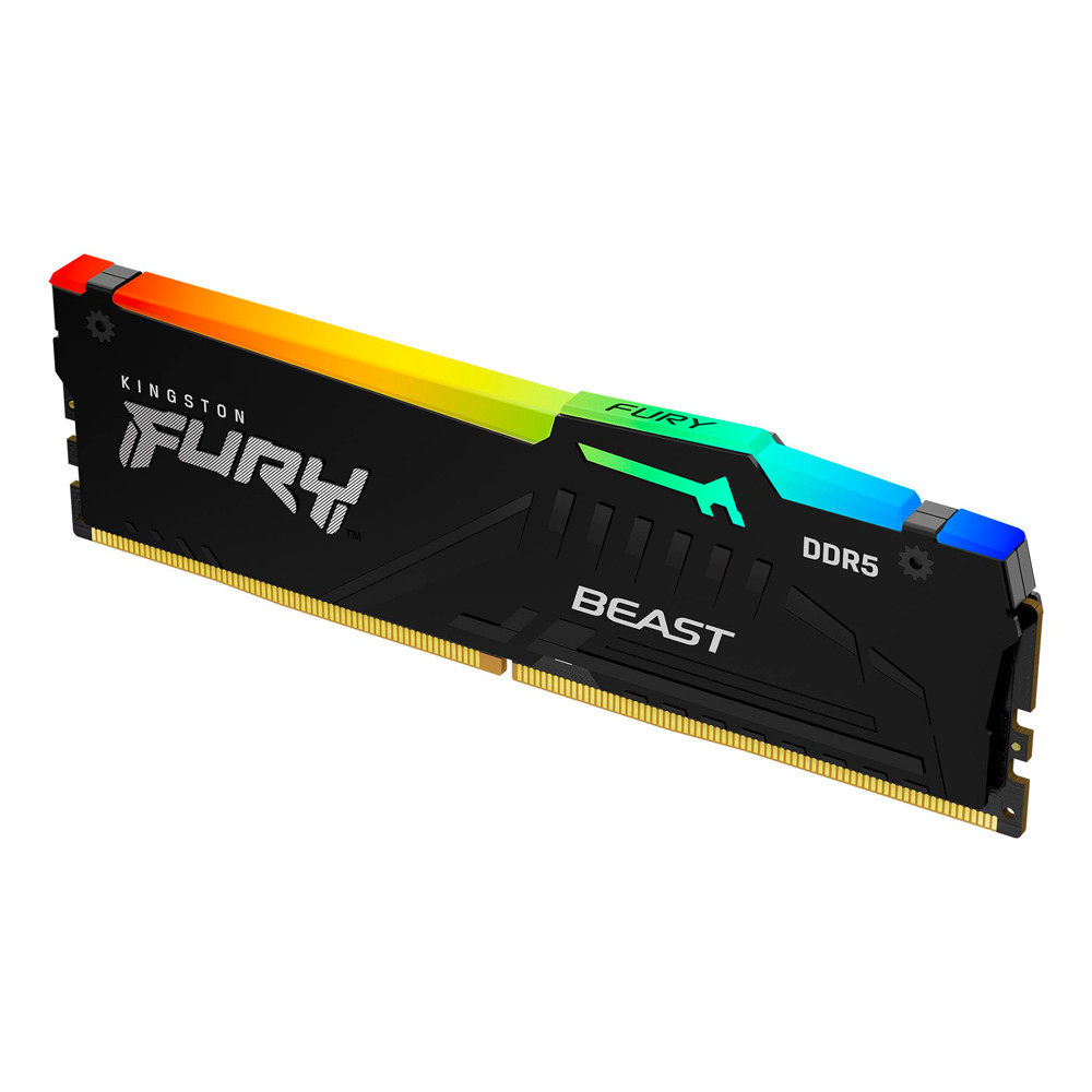 Оперативная память 16GB DDR5 5200MHz Kingston Fury Beast RGB (KF552C40BBA-16)