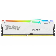 Оперативная память 16GB DDR5 5200MHz Kingston Fury Beast White RGB (KF552C40BWA-16)