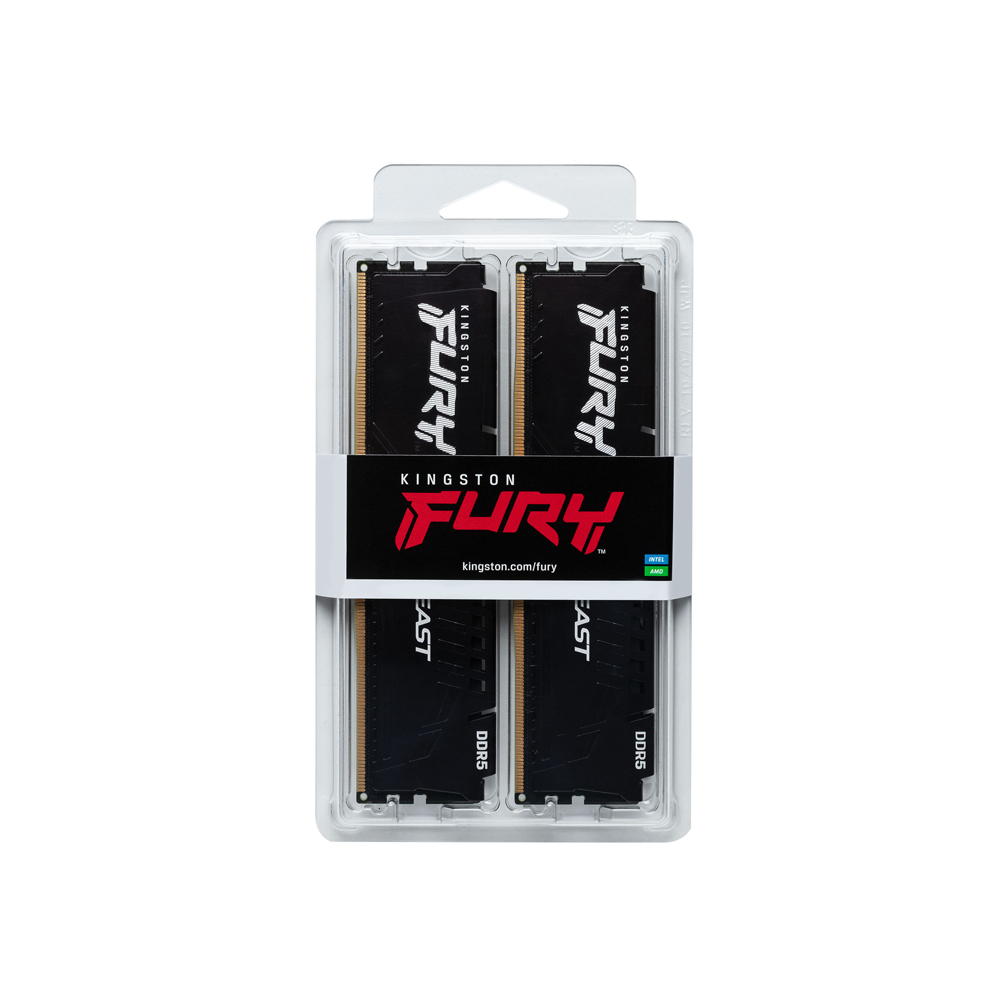 Оперативная память 16GB DDR5 6000MHz Kingston Fury Beast (KF560C30BBEK2-16) (2x8GB KIT)
