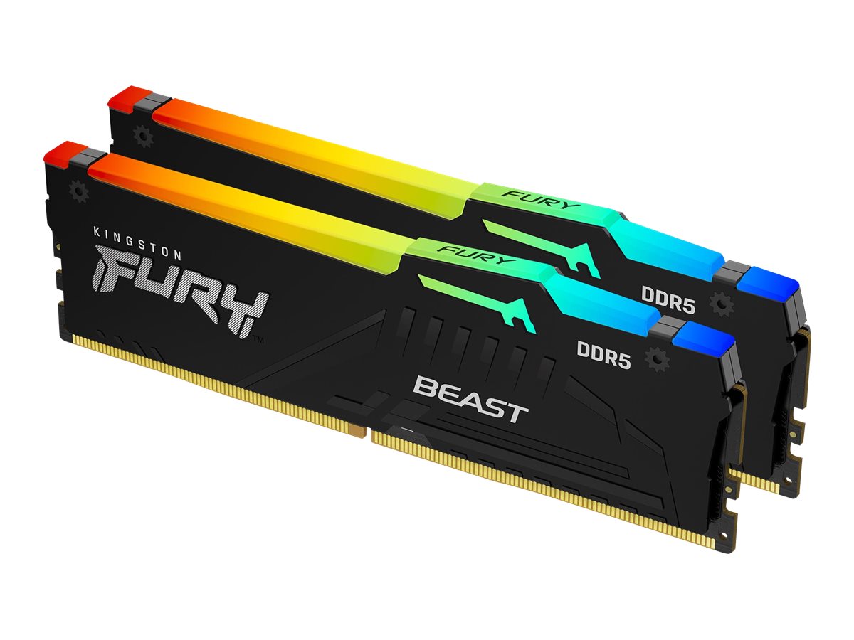 Оперативная память 16GB DDR5 6000MHz Kingston Fury Beast RGB (KF560C36BBEAK2-16) (2x8GB KIT)