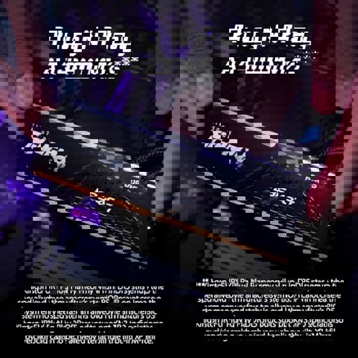 Оперативная память 16GB DDR5 6400MHz Kingston Fury Beast Black RGB (KF564C32BBEA-16)