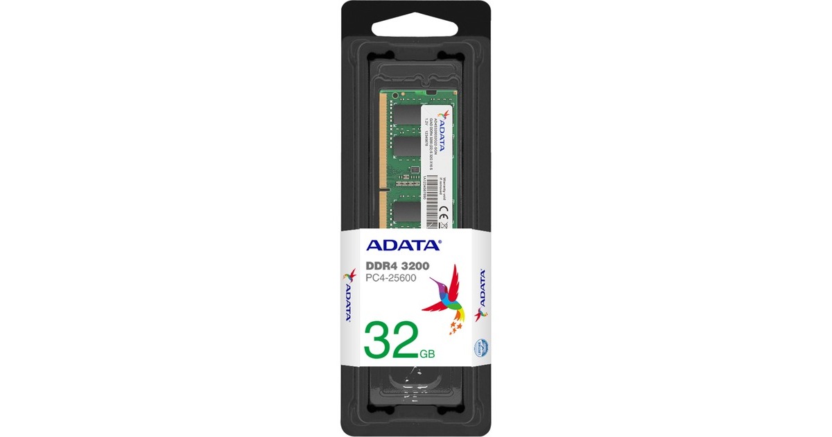 Оперативная память 32GB DDR4 3200MHz ADATA SO-DIMM (AD4S320032G22-SGN)