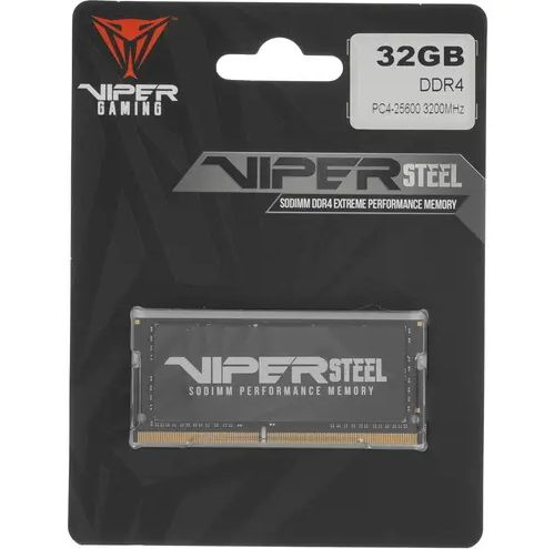 Оперативная память 32GB DDR4 3200MHz Patriot Viper Steel SO-DIMM (PVS432G320C8S)