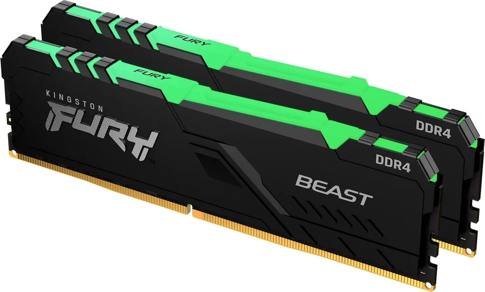 Оперативная память 32GB DDR4 3600MHz Kingston Fury Beast Black (KF436C18BBK2/32) (2x16GB KIT)