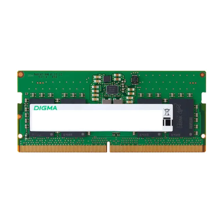 Оперативная память 32GB DDR5 4800MHz Digma SO-DIMM (DGMAS54800032D)