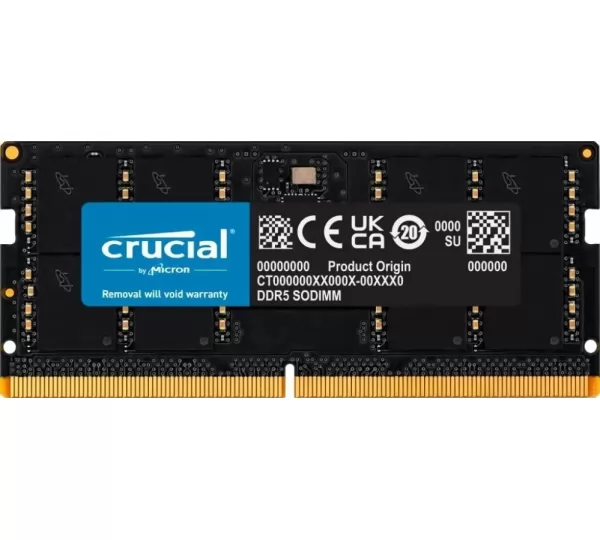 Оперативная память 32GB DDR5 5600MHz Crucial SO-DIMM (CT32G56C46S5T)