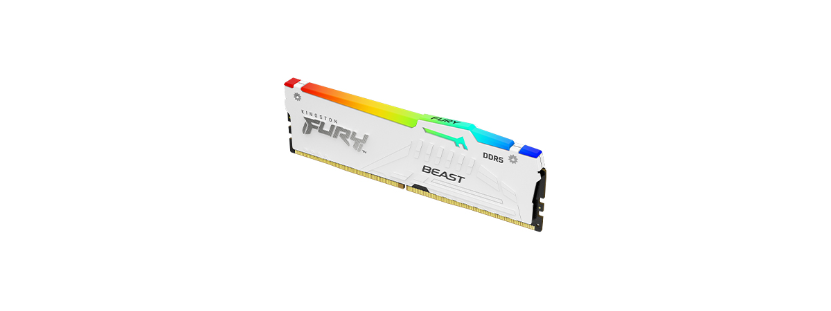 Оперативная память 32GB DDR5 6000MHz Kingston Fury Beast White RGB (KF560C30BWEAK2-32) (2x16GB KIT)