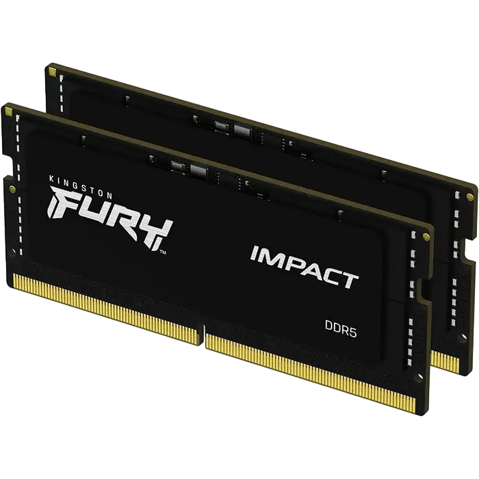 Оперативная память 32GB DDR5 6000MHz Kingston Fury Impact SO-DIMM (KF560S38IBK2-32) (2x16GB KIT)