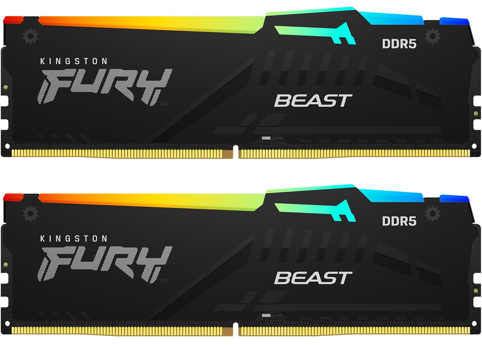 Оперативная память 32GB DDR5 6400MHz Kingston Fury Beast (KF564C32BWEK2-32) (2x16GB KIT)