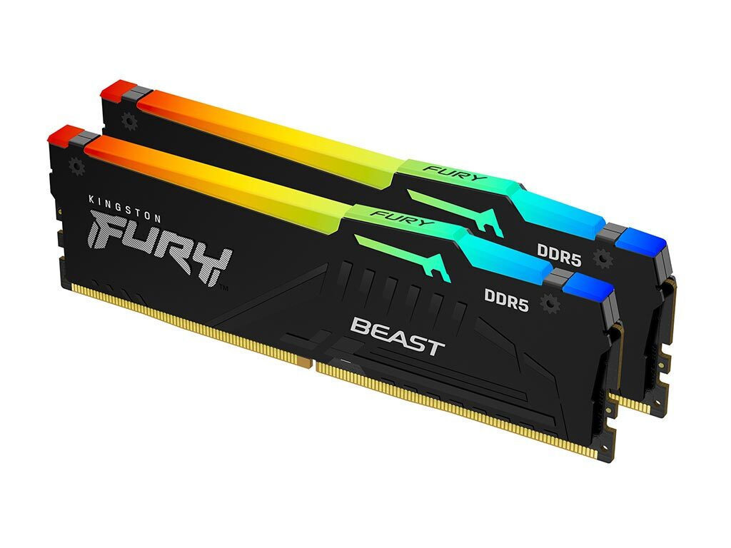 Оперативная память 32GB DDR5 6800MHz Kingston Fury Beast (KF568C34BBEAK2-32) (2x16GB KIT)