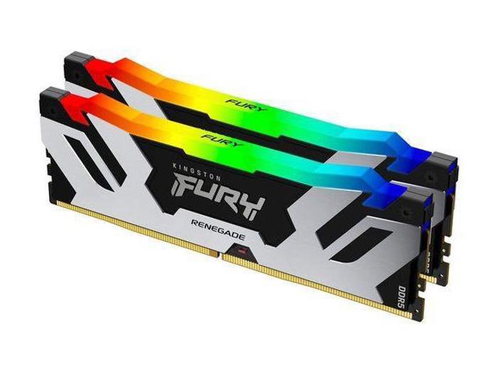 Оперативная память 64GB DDR5 6400MHz Kingston Fury Renegade RGB (KF564C32RSAK2-64) (2x32GB KIT)