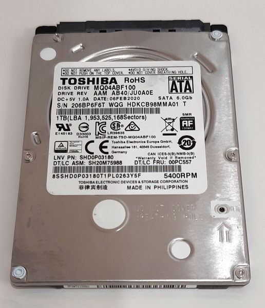 Жёсткий диск 1TB SATA-III Toshiba (MQ04ABF100)