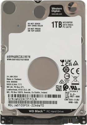 Жёсткий диск 1TB SATA-III WD Black (WD10SPSX)