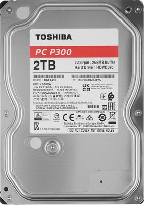 Жёсткий диск 2TB SATA-III Toshiba P300 (HDWD320UZSVA)