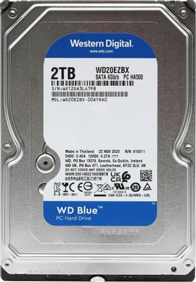 Жёсткий диск 2TB SATA-III WD Blue (WD20EZBX)