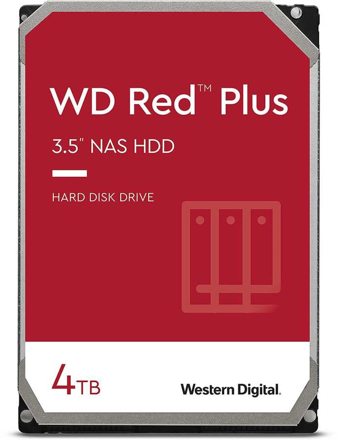 Жёсткий диск 4TB SATA-III WD Red Plus (WD40EFPX)