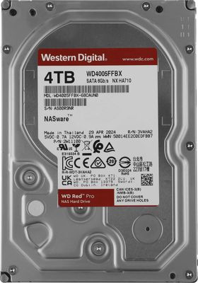 Жёсткий диск 4TB SATA-III WD Red Pro (WD4005FFBX)