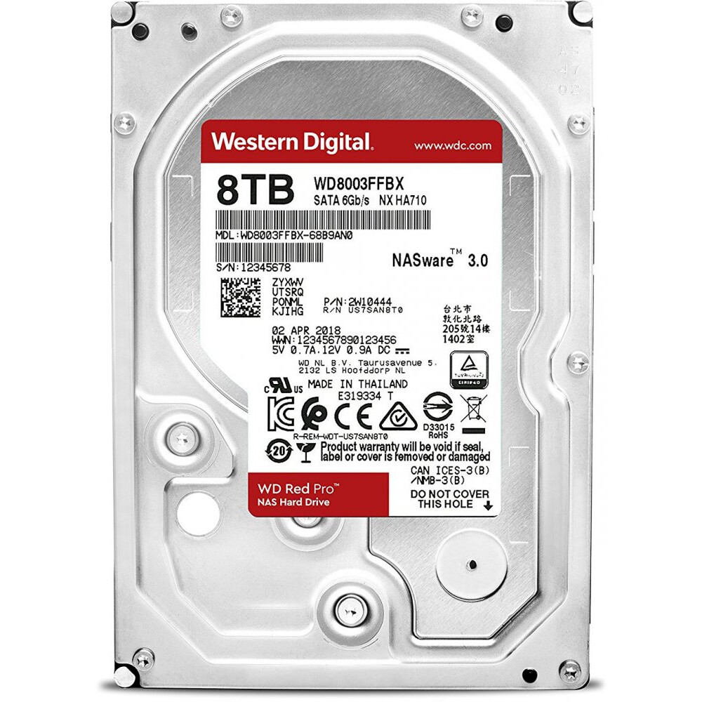 Жёсткий диск 8TB SATA-III WD Red Pro (WD8003FFBX/WD8005FFBX)
