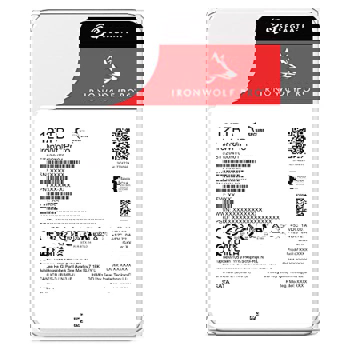 Жёсткий диск 12TB SATA-III Seagate IronWolf Pro (ST12000NT001)