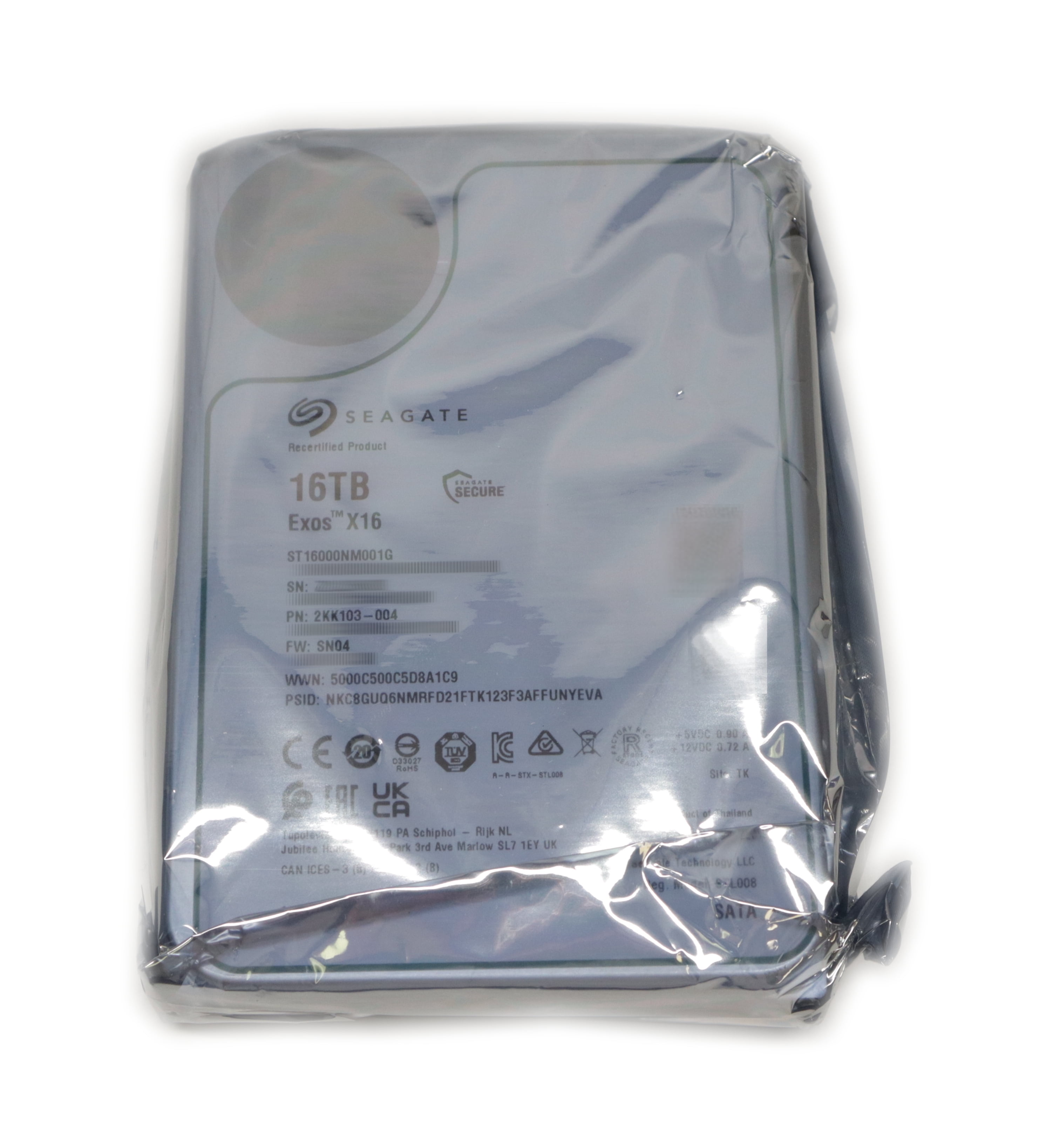 Жёсткий диск 16TB SATA-III Seagate Exos X24 (ST16000NM002H)