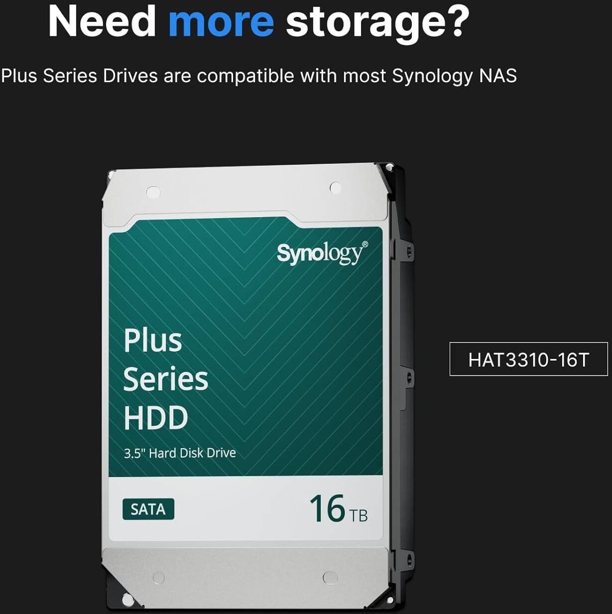 Жёсткий диск 16TB SATA-III Synology HAT3310-16T