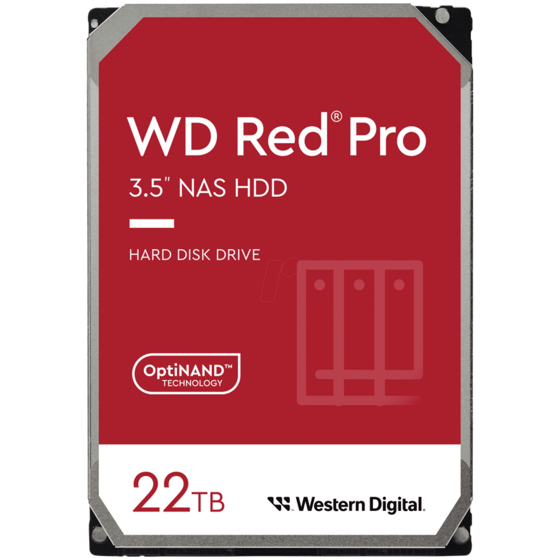 Жёсткий диск 22TB SATA-III WD Red Pro (WD221KFGX)