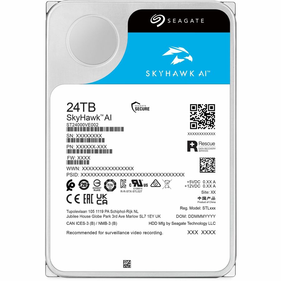 Жёсткий диск 24TB SATA-III Seagate SkyHawk AI (ST24000VE002)