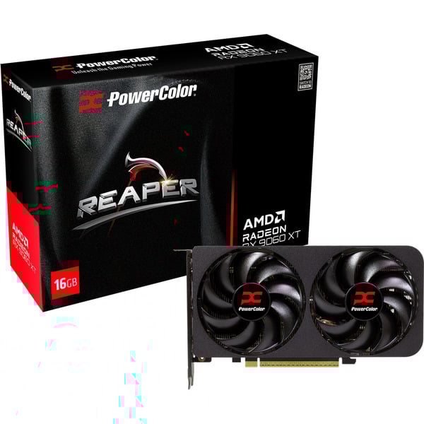 Видеокарта AMD Radeon RX 9060 XT PowerColor Reaper 16GB (RX9060XT 16G-A)