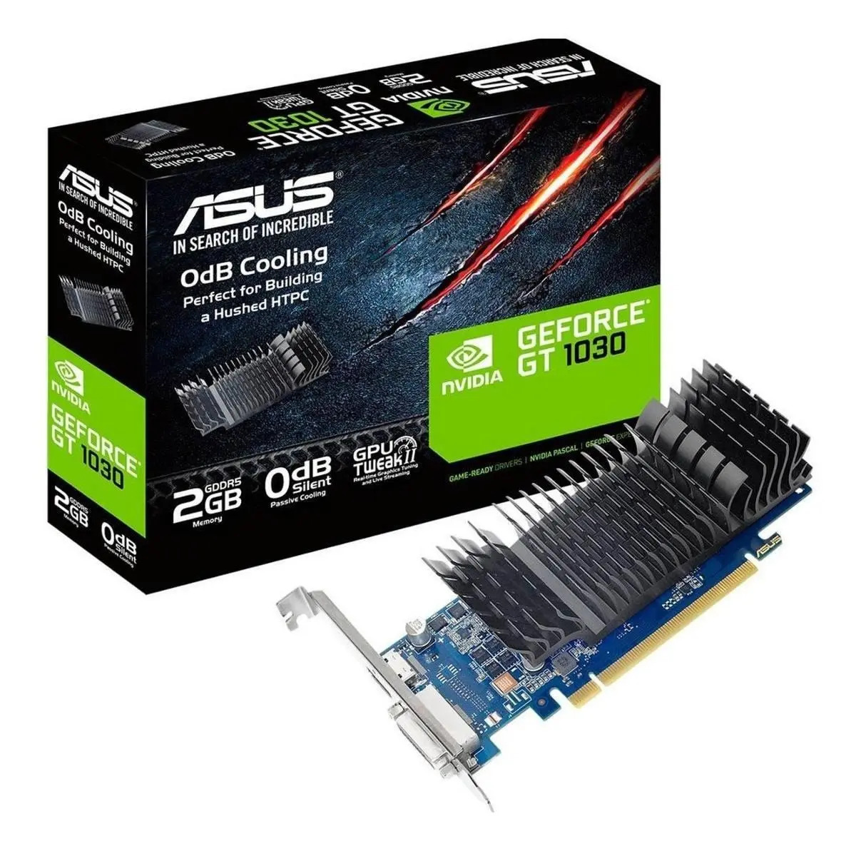 Видеокарта NVIDIA GeForce GT 1030 ASUS 2GB (GT1030-SL-2G-BRK)