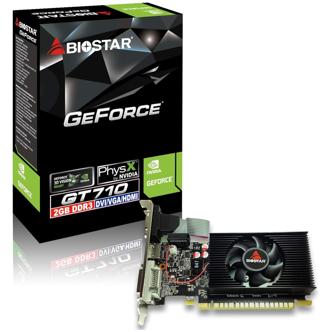 Видеокарта NVIDIA GeForce GT 710 Biostar 2GB (VN7103THX6)