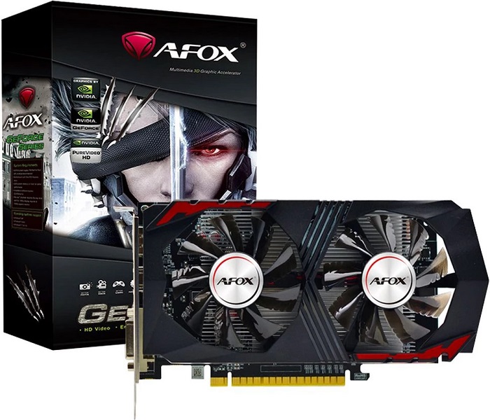 Видеокарта NVIDIA GeForce GTX 1050 Ti AFOX 4GB (AF1050TI-4096D5H2-V6)