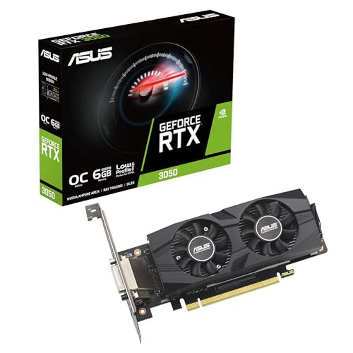 Видеокарта NVIDIA GeForce RTX 3050 ASUS LP BRK OC 6GB (RTX3050-O6G-LP-BRK)