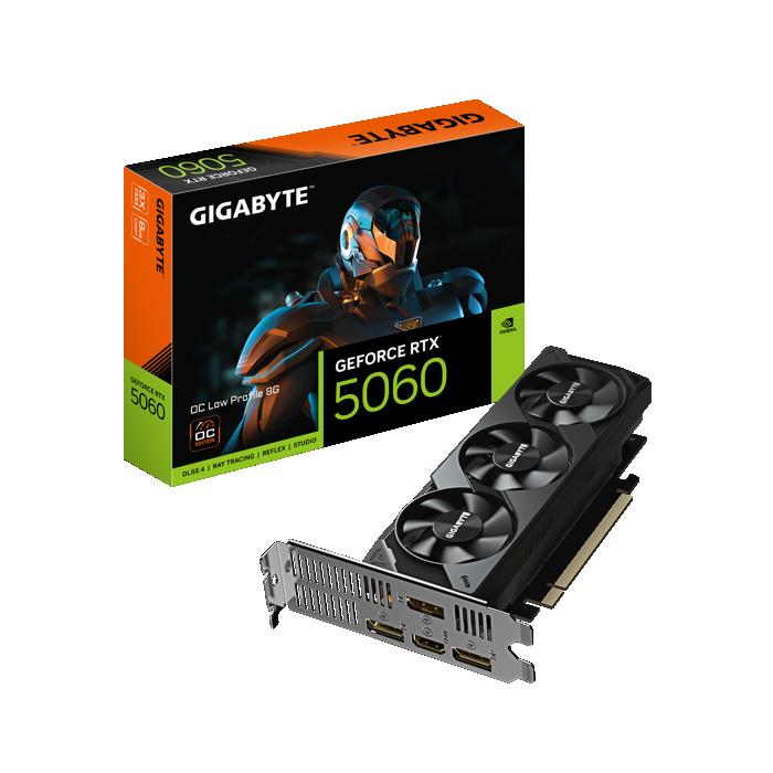 Видеокарта NVIDIA GeForce RTX 5050 Gigabyte Low Profile OC 8GB (GV-N5050OC-8GL)
