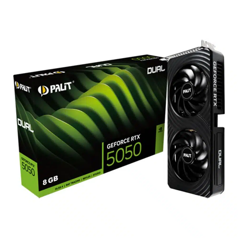 Видеокарта NVIDIA GeForce RTX 5050 Palit Dual 8GB (NE65050019P1-GB2070D)