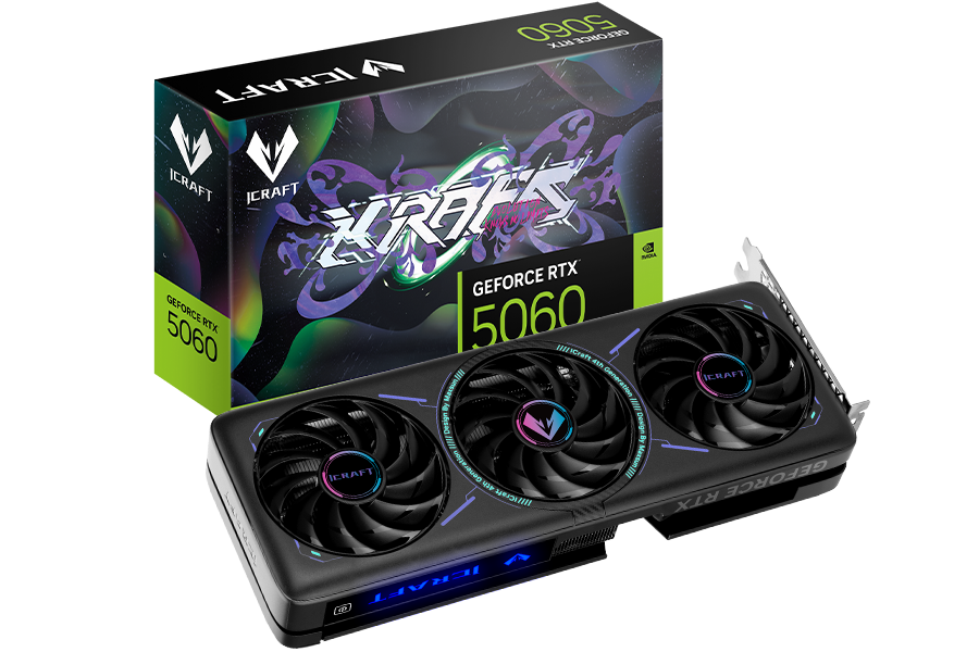 Видеокарта NVIDIA GeForce RTX 5060 Maxsun iCraft OC 8GB (MS-RTX5060 iCraft OC8G)