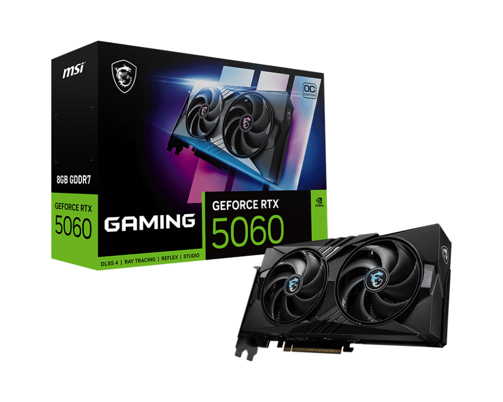 Видеокарта NVIDIA GeForce RTX 5060 MSI OC 8GB (RTX 5060 8G GAMING OC)