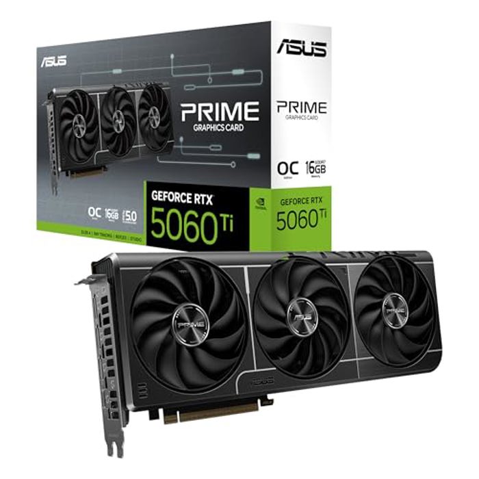 Видеокарта NVIDIA GeForce RTX 5060 Ti ASUS PRIME OC 16GB (PRIME-RTX5060TI-O16G)
