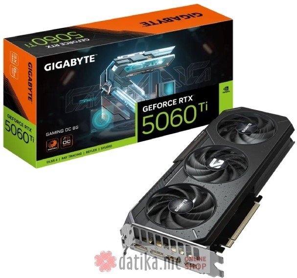Видеокарта NVIDIA GeForce RTX 5060 Ti Gigabyte GAMING OC 8GB (GV-N506TGAMING OC-8GD)