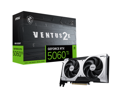 Видеокарта NVIDIA GeForce RTX 5060 Ti MSI 8GB (RTX 5060 TI 8G VENTUS 2X PLUS)
