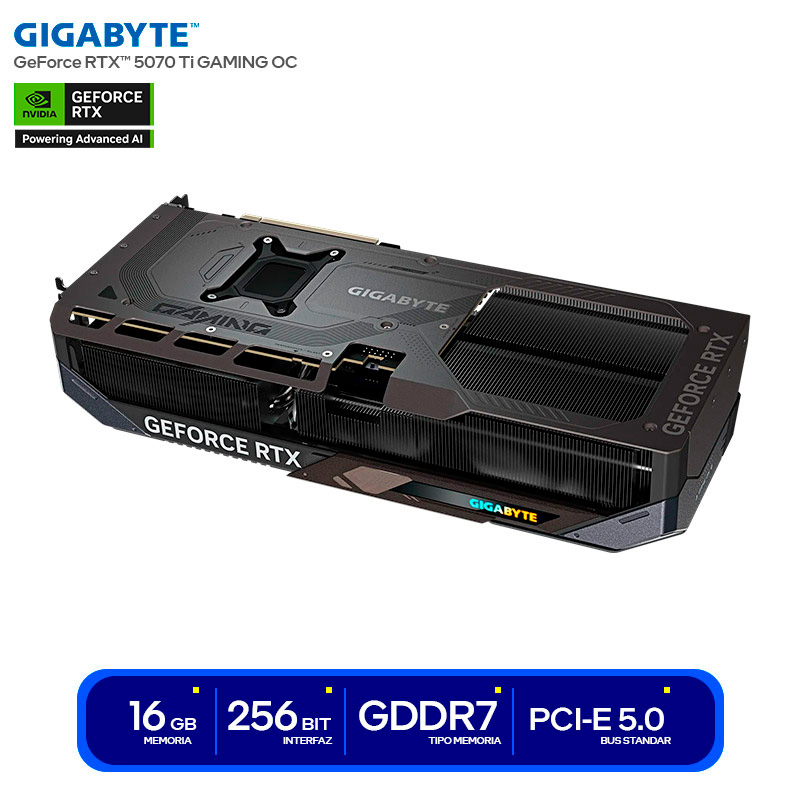 Видеокарта NVIDIA GeForce RTX 5070 Ti Gigabyte GAMING OC 16GB (GV-N507TGAMING OC-16GD)