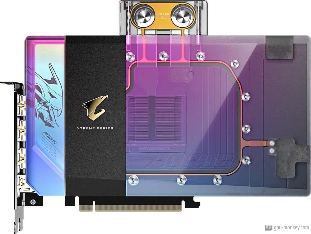 Видеокарта NVIDIA GeForce RTX 5080 Gigabyte AORUS XTREME WATERFORCE WB OC 16GB (GV-N5080AORUSX WB-16GD)