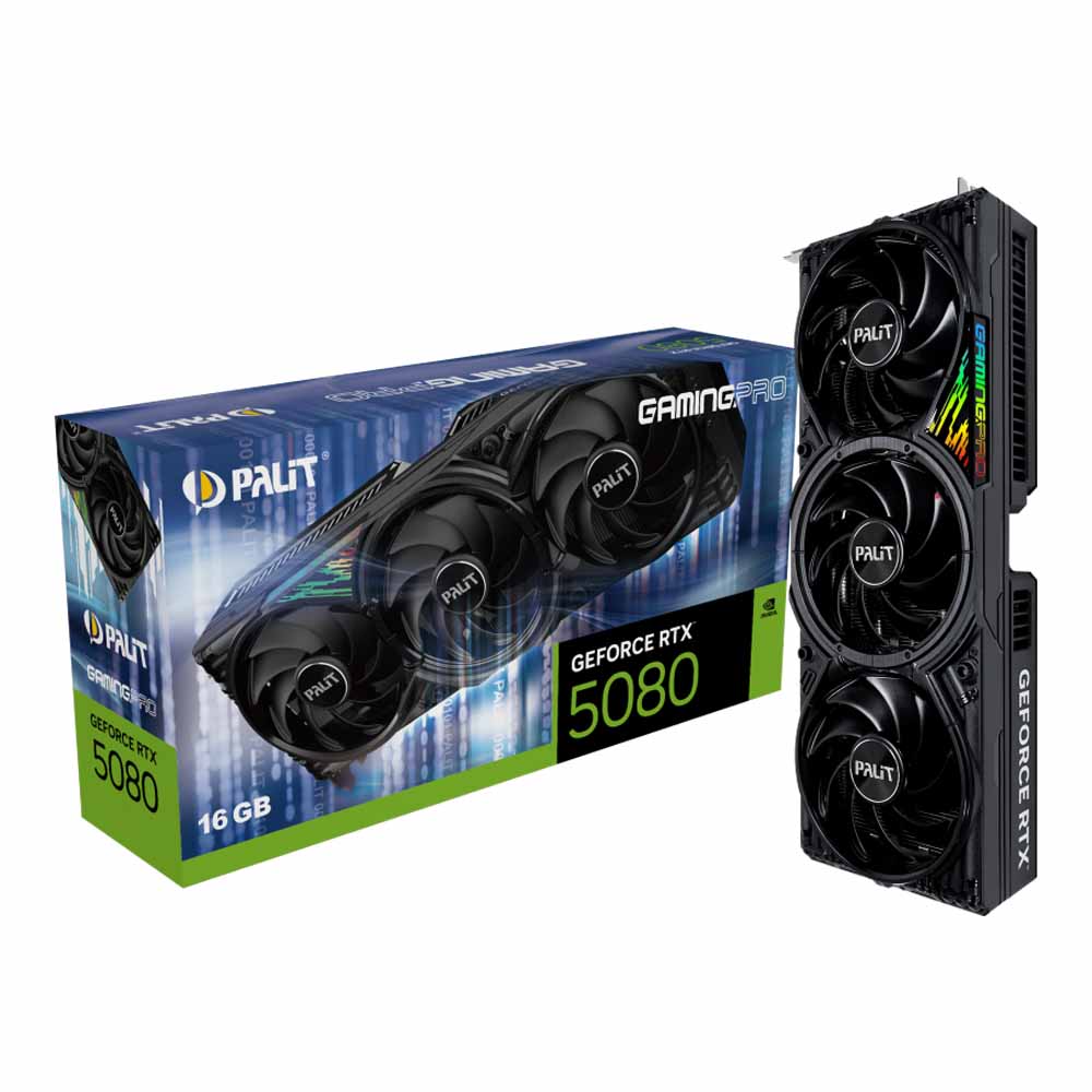 Видеокарта NVIDIA GeForce RTX 5080 Palit GamingPro V1 16GB (NE75080019T2-GB2031Y)
