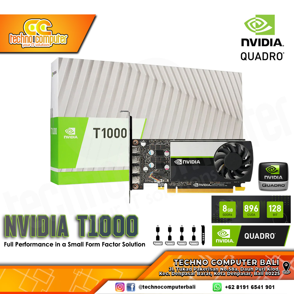 Видеокарта NVIDIA Quadro T1000 8GB (900-5G172-2270-000) OEM