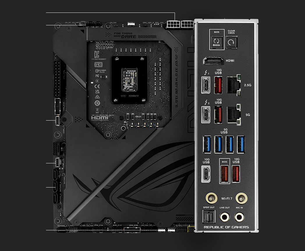 Материнская плата ASUS ROG MAXIMUS Z890 HERO BTF