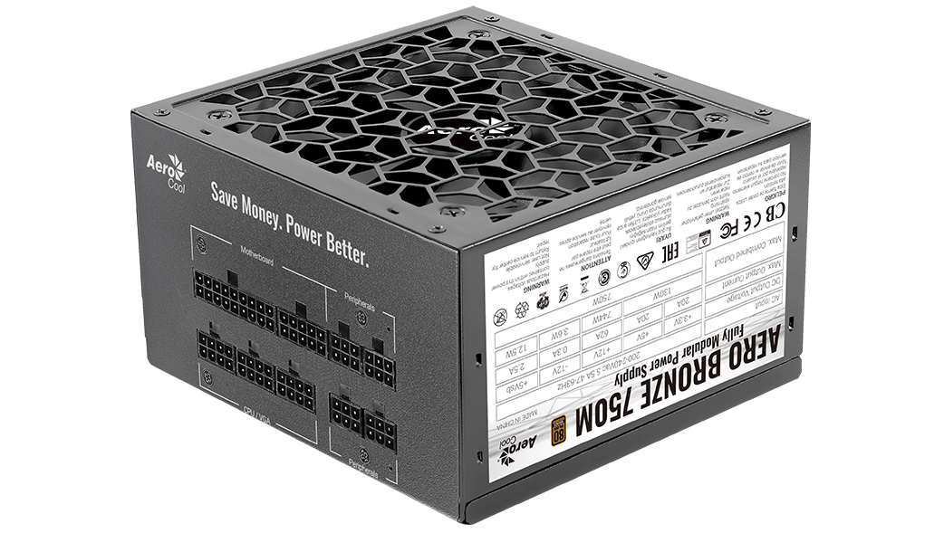 Блок питания 750W AeroCool Aero Bronze 750M