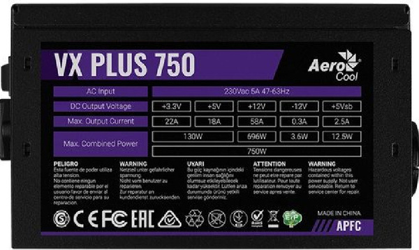 Блок питания 750W Formula VX-750 PLUS