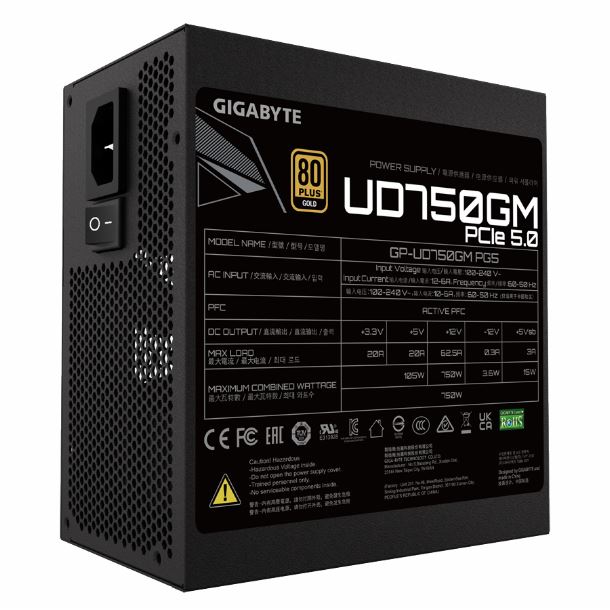 Блок питания 750W Gigabyte GP-UD750GM PG5